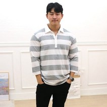 워너빅 남자 빅사이즈 카라 단가라 7부 티셔츠 2p