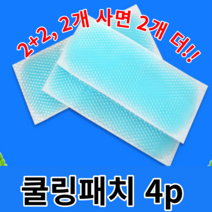 붙이는 아이스 쿨링 쿨패치 냉팩 아이스팩 냉찜질 휴대용 (2P+2P) 4P