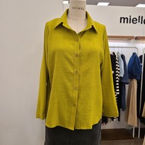 (미엘로) 카라넥 무지단추 블라우스 MM39BL104
