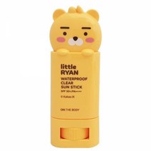 리틀프렌드 투명 선스틱 라이언 어피치 택1깔끔한사용감 산뜻한사용감 선스틱 선크림스틱 스틱형선크림 자외선선스틱 자외선차단