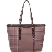 Samantha Thavasa(사만다 타바사) Anschuette 벨트 디자인 체크 핸드 토트 A4 호환 가방 여성용 스타일리시 데일리 사용하기 쉬운 선물 & Schue