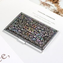 박씨상방 외국인선물 나전칠기 자개 명함케이스M 명함집, 1개, 넝쿨꽃