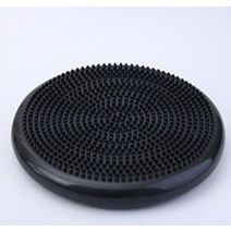 밸런스쿠션 패드 밸런스보드 요가 공 마사지 패드 풍선 안정성 흔들림 균형 디스크 쿠션 매트 피트니스 운동 훈련 공, 검은색