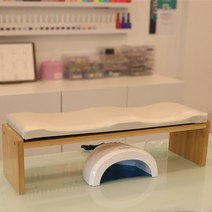 네일 손목 받침대 테이블 시술대 대나무 원목+탈부착 상판쿠션 셋트, 03. 블링블링 아이보리셋트, 상판별도추가 NO