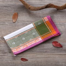 손수건앞치마 아사면 하얀 꽃무늬 자수 일본 면 크리 에이 티브 회사 로고 사용자 정의