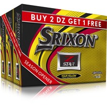 스릭슨 Srixon Z Star Yellow Golf Balls Buy 2 DZ Get 1 DZ Free