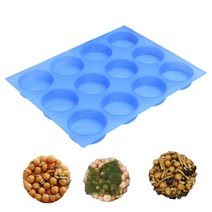 오란다틀 실리콘 원형 오란다몰드 까불이오란다 12구, 1개