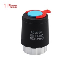 산업용 열풍기 공업용 바닥 난방 밸브 NC 230V 전기 열 액추에이터 매니 폴드 온도 조절기 M30x1.5, 02 1 Pieces Black