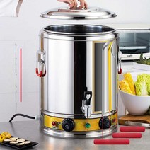 전기약탕기 스테인레스 절연 물통 죽통 식당 30L 100L, 붙지 않는 바닥 완전 가열 40리터(탭 포함)