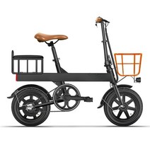 MONTHERIA 접이식전기자전거 48V 리튬전지이륜 출퇴근 배달 전동 바이크 B918-32, 10Ah-30km, 블랙