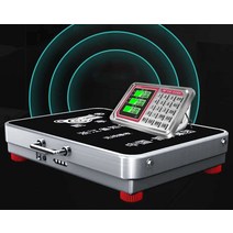 휴대용 경매장 계량기 수산시장 저울 측정 전자저울, 무선 150kg LCD 35x45 두꺼운 탄소