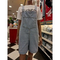 인디고뱅크 5부 멜빵 데님 반바지 IBTH21550