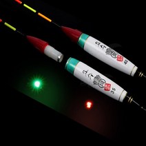 사은품 이화요수 극세내림 민물 전자찌 (2점등), 적색 - 길이 40cm-부력 1g