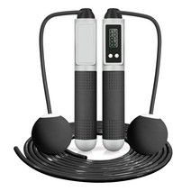 GEMBUTT 줄꼬임방지 2in1 스마트 줄넘기, 블랙