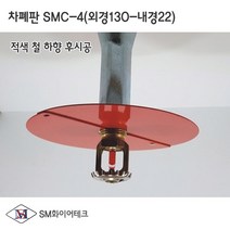 스프링클러헤드 차폐판 하향식(130A) 적색 SMC-4