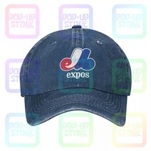Montreal Expos 야구 퀘벡 캐나다 로얄 워시 데님 모자 트럭 운전사 남여, [01] One Size, [06] Navy