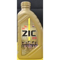 지크 x9 5w30 가솔린 디젤 합성엔진오일, 4개, 1000ml