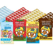 [서울F&B] 2가지맛 48팩 뽀로로가 좋아하는 우유 4종 140ml, 바나나우유, 튼튼(흰우유)