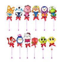 풍선나라 유아동 캐릭터 팬시 스틱풍선 뽀로로 신비 키티 단체선물 행사용품, 9. 펭귄 스틱풍선