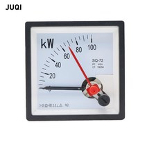 SQ-72-KW 포인터 유형 3 상 활성 전력 측정기 100KW 415V 150/5A 발전기 악기 헤드 전력 측정기 72x72mm, 한개옵션0