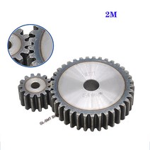 1Pcs Mod 2 평 기어 2M 10-25Tooth 45 # 탄소강 두꺼운 20mm 금속 기계식 변속기 피니언, 11 20 Teeth