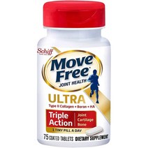 무브프리 울트라 콜라겐 보론 히알루론산 트리플액션 75정 Move Free Type II Collagen Boron HA