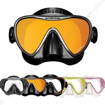 스쿠버프로 시너지2 트루핏 마스크 스쿠버 장비, 블랙/레드