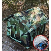 길고양이집 야외 겨울 길냥이 실외 급식소 숨숨집 원목, 위장무늬  브라켓  매트  방수천 XL - 초대형