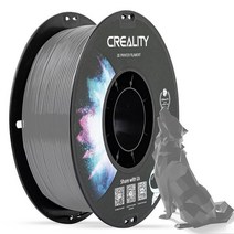 공식 Creality PETG 3D 프린터 필라멘트 1.75mm 1KG (2.2lbs) 고정밀 강한 인성 무취 더 나은 흐름 습기 방지 3D 프린팅 엔더 필라멘트(블랙), C-grey