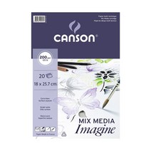 캔손 이매진 imagine 스케치 크로키 드로잉북 낱장패드 스프링 200g, 스프링B5 30매 18x25