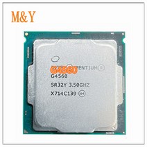 cpu 펜티엄 듀얼 코어 데스크탑 PC CPU G4560 프로세서 3MB 캐시 3.50GHz LGA 1151, 한개옵션0