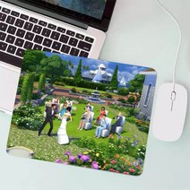 롤 게이밍 장패드 The Sims 4 소형 게임용 마우스 패드 PC 게이머 키보드 컴퓨터 사무실 매트 노트북 매트, 09 A9_03 LockEdge290x250x2mm, 1개