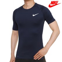 나이키 기능성반팔 헬스복 쫄쫄이 프로 탑 네이비
