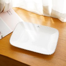 코스타노바 화이트펄 직사각플래터 30cm