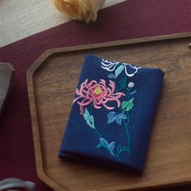 명품손수건 남자 등산 손수건 행거칩 자수 면 숙녀 남성용 골동품 결혼식 결혼식 약혼 땀