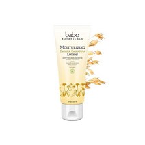 Babo Botanicals 모이스처라이징 페이스 & 바디 로션 8 fl. oz 민감성 또는 건성용 식물성 콜로이드 오트밀 유기농 카렌듈라 및 시어 버터 함유, 8 Fl Oz (Pack of 1)
