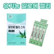 유기농 알로에 콜라겐 젤리 스틱 겔 진액 엑기스 먹는 식용 생알로에 저분자 피쉬콜라겐 효능 추천, 3개, 15포
