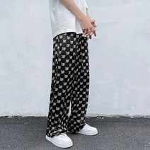 얼음 실크 바지 남성 트렌디 루즈 스트레이트 떨어지는 바지 가을 새로운 전체 넓은 다리 캐주얼 걸레 바지