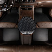 기아 Optima 진행을위한 4pcs 자동 발 패드 Sorento Carens Camival Soul 5 인용 자동차 바닥 매트 자동차 카펫 커버 자동차 러그, 보여진 바와 같이, 카본 파이버 블랙