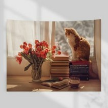 커스텀에이드 OCOT 한가한 오후의 고양이 P051 L 85cm X 130...