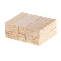 목공DIY 50/80mm 프리미엄 참피나무 조각 블록 키트 10 개 사각 발사 우드 스틱 미완성 목공예 장부촉 로드, 02 50mm