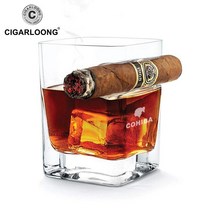크리스탈 위스키잔 유리 시가 동반 시가 홀더 술잔, 코히바