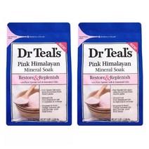 닥터틸즈 엡섬 솔트 입욕제 핑크 히말라얀 1.36kg 2개