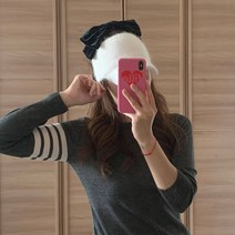 앙고라 썬캡 / 골프모자 / 귀마개 / 헤어밴드 / 니트썬캡 / 니트모자 / 골프겨울모자 / 스키모자 / 니트바이저 / 토크버디투미, 블랙
