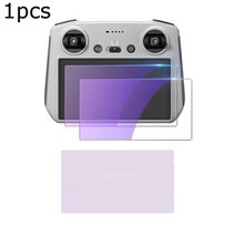 드론부품 DJI MINI 3 PRO RC용 HD 강화 유리 보호 필름 원격 제어 화면 방폭 액세서리 3PCs, 01 Purple light-1pcs