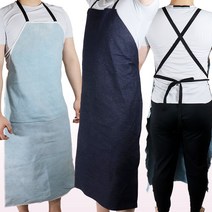 스마토 용접 목공 공구 작업 공예 원예 다용도 가죽 청 앞치마 용접용 작업용, ②가죽·앞치마, ②대형（Large）, 1개