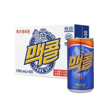 맥콜 190ml x 30 2팩 도매 미니 캔음료 PC방 대용량 코스트코