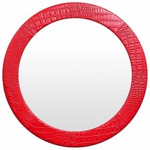 IG7322 가죽 벽거울 31cm 레드 제조한국, 해당상품