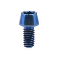 M6 10mm - 40mm 티타늄 알렌 키 테이퍼 헤드 볼트 자전거 헤드셋 브레이크 나사 스크류, Blue, 18mm