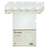 고투명 L홀더 A4, 투명, 10개